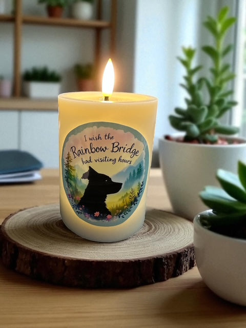 Pup Keepsake LED Candle