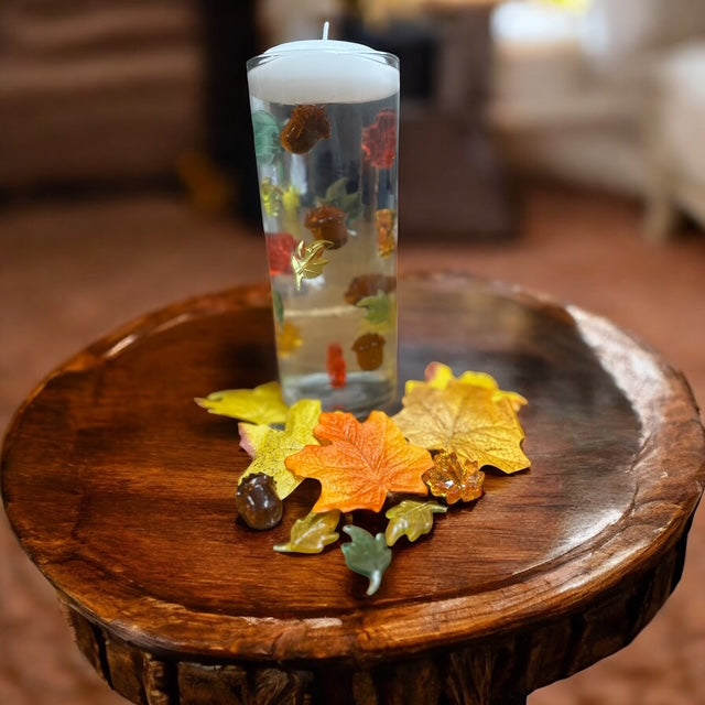 Fall leaves Floating Decor Vase