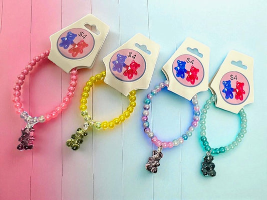 Gummy Bear Candy- colored Bracelet (Non-Edible)
