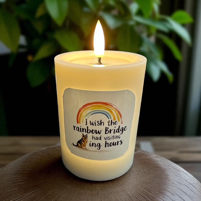 Pup Keepsake LED Candle