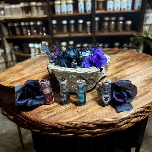 Halloween Potion Necklaces (Set of 4)