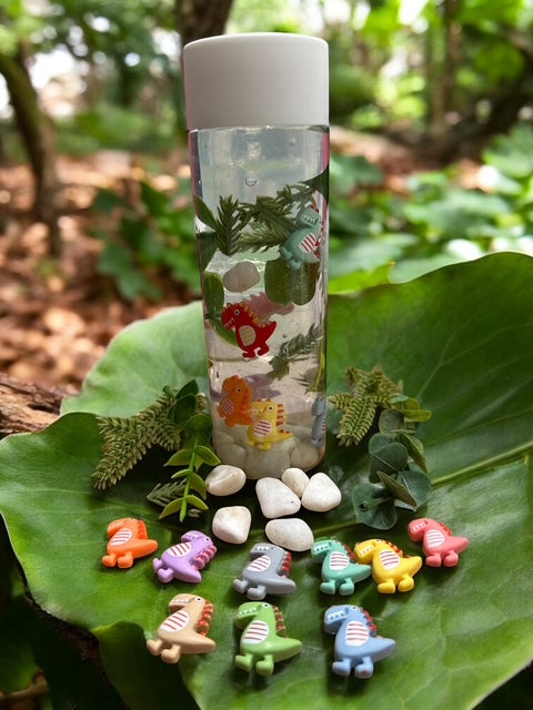 7" Dino Aqua Discovery Sensory Bottle