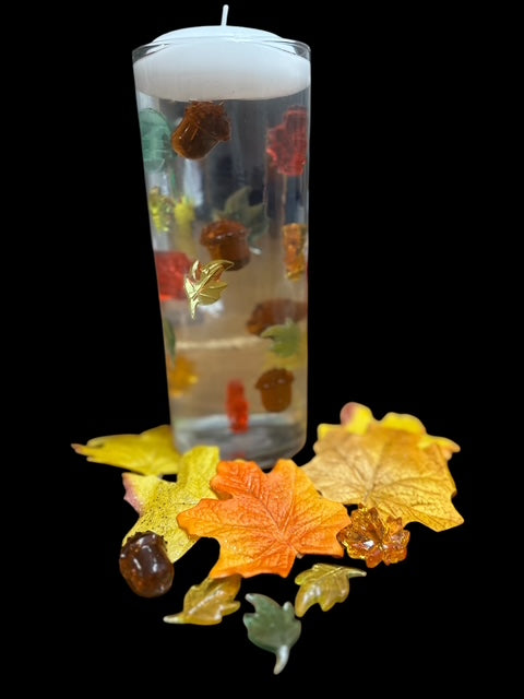 Fall leaves Floating Decor Vase