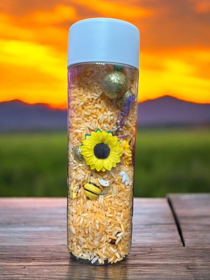 8" Bumble Bee Seek and Find Discovery Sensory Bottle