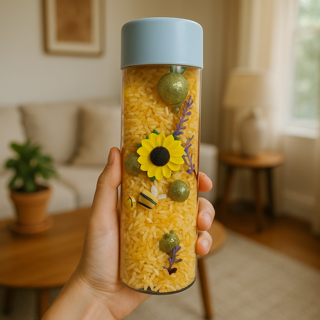 8" Bumble Bee Seek and Find Discovery Sensory Bottle