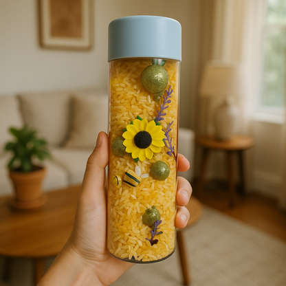 8" Bumble Bee Seek and Find Discovery Sensory Bottle