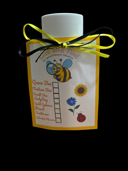 8" Bumble Bee Seek and Find Discovery Sensory Bottle