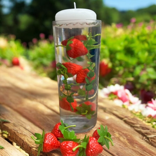 Strawberries Floating Decor Vase